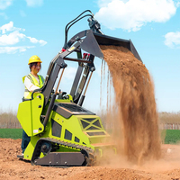 Pour les agriculteurs et les fermiers : Mini chargeuse sur chenilles fiable de 1300 kg - Gérez l'alimentation, le litière, votre partenaire utilitaire pour toute la ferme.