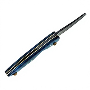 Cortador de Cigarros Multifuncional de Acero de Damasco Personalizado al por Mayor con Logotipo - Product Image 3