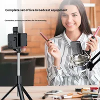 Tongsis Bluetooth Portabel Seri Lengkap Tripod Universal untuk Dashboard, Fotografi Ponsel di Luar Ruangan