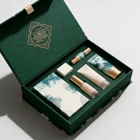 Boîte cadeau en forme d'éventail personnalisée, emballage cosmétique pour ensemble de démaquillant, vente en gros