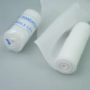 Cotton Elastic Pbt Conforming Stretch Gauze Roll Bandage