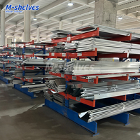 Étagère de stockage de bois à 5 niveaux, robuste, réglable, en acier, pour le stockage de profilés en bois
