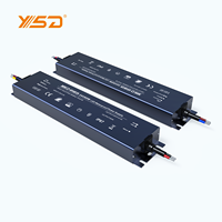 Driver LED ultra-mince haute efficacité avec PFC, large plage de tension d'entrée AC110V-277V, sortie CC 12V 24V 48V, étanche IP67