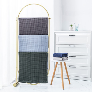 Ensemble <span class=keywords><strong>de</strong></span> serviettes en coton <span class=keywords><strong>bambou</strong></span> gaufré 100% coton, logo personnalisé, serviette <span class=keywords><strong>de</strong></span> <span class=keywords><strong>bain</strong></span> en coton gaufré 100% coton - Product Image 3
