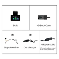 Dash cam baru, kamera baru 2K 4G dengan lensa ganda rekaman wifi gps pelacakan fit remote live video cek di ponsel 12-24v catu daya kamera mobil 4g