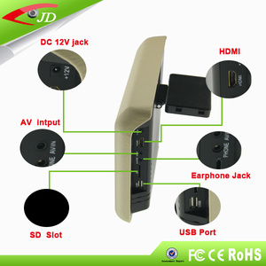 Phổ 9inch MP3/MP4 người chơi CD <span class=keywords><strong>Player</strong></span> RGB trò chơi không dây USB/SD tựa đầu trẻ em xách tay cho 1 năm IPS hiển thị - Product Image 3