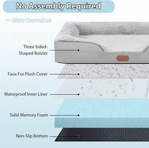 Neues Design für große Hunde mit abnehmbarer wasch barer Abdeckung Wasserdichtes Hunde bett Schaums ofa Futter Rutsch festes Sofa Großes Hunde bett - Product Image 3