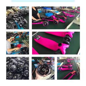 Katlanabilir ayarlanabilir LED ışık 3 tekerlekli çocuklar için <span class=keywords><strong>scooter</strong></span> ile müzik - Product Image 6