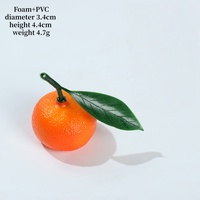 Groothandel handgemaakte bubbelmateriaal nep fruit display attributen suiker mandarijn imitatie sinaasappel modellen bladeren levensechte huisdecoratie
