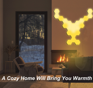 Đèn <span class=keywords><strong>LED</strong></span> Hình Lục Giác Tự Làm Theo Yêu Cầu Đèn Ngủ RGB Chơi Game Cảm Ứng Nhạy Cảm Điều Khiển Từ Xa Cho Gia Đình - Product Image 6