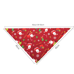 Wholesale Cotton <strong>Christmas</strong> Style <strong>Christmas</strong> <strong>Dog</strong> <strong>Bandana</strong> - Product Image 4