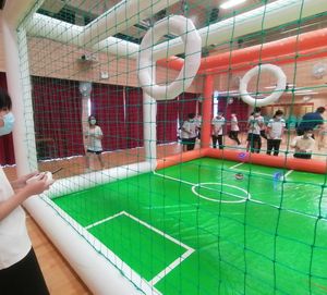 Terrain <span class=keywords><strong>de</strong></span> football pour drones <span class=keywords><strong>gonflable</strong></span>, <span class=keywords><strong>cage</strong></span> <span class=keywords><strong>de</strong></span> football pour drones scellée à l'air, filet <span class=keywords><strong>gonflable</strong></span> <span class=keywords><strong>de</strong></span> 7 x 3,5 mètres pour l'entraînement des drones sur le terrain - Product Image 2