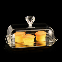 Boîte de conservation classique en acrylique pour beurre et fromage, ustensile de cuisine domestique pour la pâtisserie et la cuisson