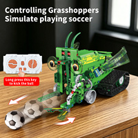 Kit de programmation de robot mécanique télécommandé insecte, jouet créatif de construction MOC pour l'éducation, modèle de blocs de construction pour le football