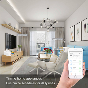 Fabbricazione intelligente presa di corrente Tuya WiFi maglia modello privato brasiliano spina <span class=keywords><strong>ESP32</strong></span> Chip Monitor di energia espome Firmware-Bar Design - Product Image 5