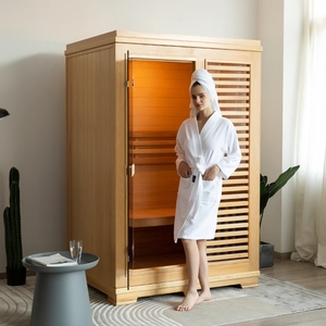 Salle de bain 2 personnes Salle de <span class=keywords><strong>sauna</strong></span> sec traditionnel <span class=keywords><strong>Douche</strong></span> à vapeur personnelle <span class=keywords><strong>Cabine</strong></span> de <span class=keywords><strong>sauna</strong></span> <span class=keywords><strong>Sauna</strong></span> infrarouge extérieur - Product Image 1
