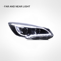 Pour Ford Escape 2013-2016 : Phares avant à LED avec feux de jour, phares au xénon à double lentille, 12V, neufs, 25W, 2500 lumens, 6000K
