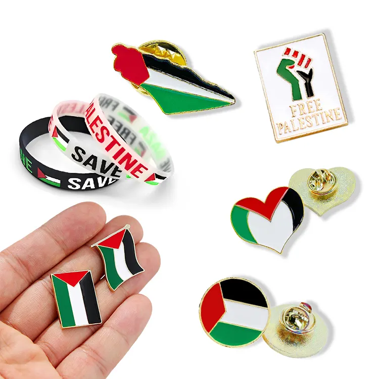 Hersteller palä stine nsische Geschenke Emaille Abzeichen Land Flagge Anstecknadel Bulk Palästina National Souvenirs Palästina Pin
