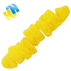 Chất Lượng Cao Cam Hình Chuối Fudge Sâu Bướm Hình Thạch Hỗn Hợp Trái Cây Hương Vị Kẹo Nhát Cho Trẻ Em Vui Vẻ Trẻ Em Sáp Kẹo Hộp - Product Image 5