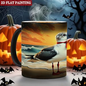 Frosted Black 11oz <b>Ceramic</b> <b>Mug</b> Heat Sensitive Blank Cup For Company Client Annual Souvenir - Product Image 6