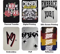 T-shirt surdimensionné 100% coton pour homme Impression numérique douce à col montant personnalisée de haute qualité pour le fitness Motif 3D