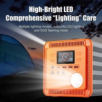 Centrale Électrique Portable 300W 500W 600W avec Panneaux Solaires, Générateur, Démarreur de Voiture, Compresseur d'Air, MPPT pour Utilisation Extérieure et Urgences Automobiles