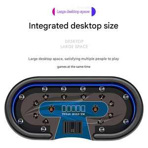 Inean Play Table de poker Led de luxe Texas Hold Em 10 joueurs Casino Blackjack en bois pliable électronique solide jeu à 8 joueurs - Product Image 6