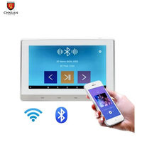 Système de haut-parleurs de fond N7 7 pouces 8x30W Android 11 32 Go, amplificateur mural 2 zones BT Wifi, lecteur de musique intelligent