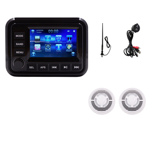 Altavoces Impermeables de 6.5 Pulgadas H-058 * 2 + Pantalla Táctil TFT de 5'' Reproductor MP5 BT Impermeable H-303A + Cable de Datos USB + Antena -SUIT - Product Image 2