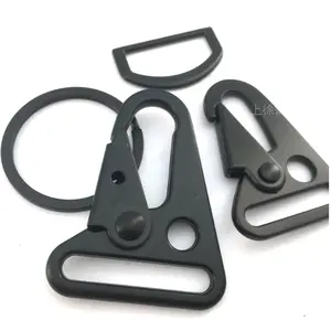 20Mm-25Mm Clip Phụ Kiện Chiến Thuật Khóa Dây Đeo Hợp Kim Kẽm Snap Hook Black Olecranon Móc Cài - Product Image 1
