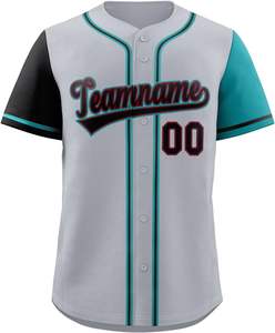 T-shirt uniforme Baseball Jersey boutonné Chemises à manches courtes, personnalisé cousue_Numéro de nom imprimé pour adulte - Product Image 5