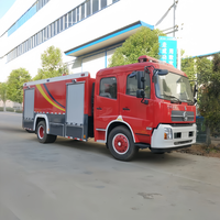 Nouvelle Camionnette de Pompiers Dongfeng 4X2 Diesel à Pompe, pour Interventions d'Urgence, avec Réservoir d'Eau et Lances à Mousse, 8 Tonnes, Fourniture Directe Usine