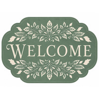 Plaque Métallique Vintage de Bienvenue à Motifs Floraux, Style Rustique et Rétro, pour Ferme, Porche, Entrée, Jardin, Décoration Murale