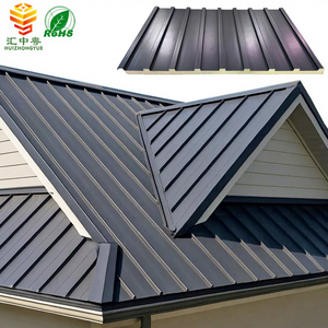 <span class=keywords><strong>Panel</strong></span> <span class=keywords><strong>Sándwich</strong></span> de PU Ignífugo e Impermeable para Techos, Paneles de Techo de Aluminio Aislados con Costura Vertical para Casas y Villas, Lámina Metálica para Techos - Product Image 1