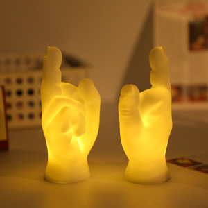 Sáng Tạo PVC Ngón Tay Hình Ánh Sáng Ban Đêm Ngón Tay Giữa Đồ Nội Thất Trang Trí Đèn Cho Nhà Hoặc Bên Không Khí Vui Vẻ Ánh Sáng - Product Image 3