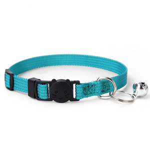 <span class=keywords><strong>Collar</strong></span> de Nailon Ajustable, Ecológico y Cómodo con Patrón Sólido y Cascabeles, Hebilla de Seguridad con Liberación Rápida para Gatitos y Mascotas Pequeñas - Product Image 2