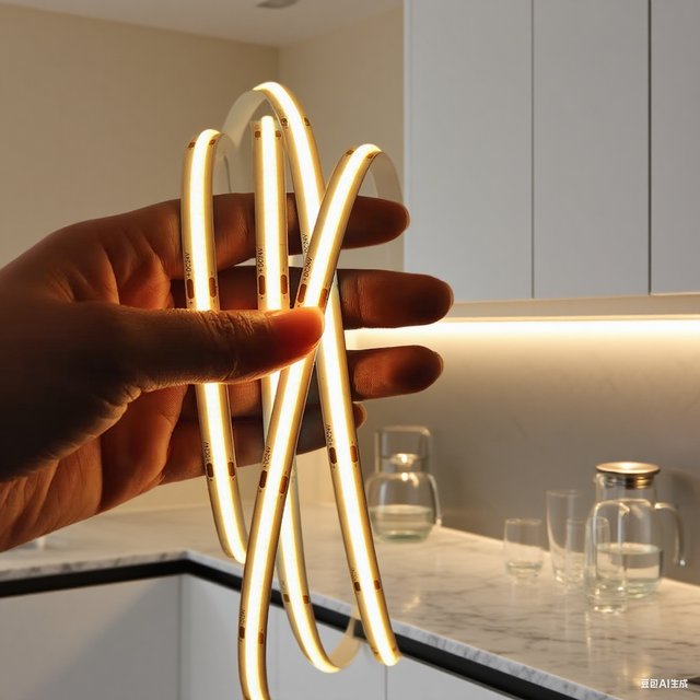 High Brightness CE RoHS ETL 24V DC Warm White 2700K 3000K High CRI 90+ Aluminum Landscape COB LED Strip Lights Hotel Grade