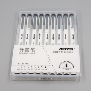 Set di <span class=keywords><strong>12</strong></span> Penne Fineliner Nere per Disegno Artistico, Inchiostro Impermeabile, Marcatori Professionali per Artisti - Product Image 4