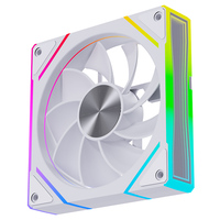 Ventola di Raffreddamento SNOWMAN EK120 ARGB Bianca 120mm PWM, Silenziosa 20dBA, Sincronizzazione ARGB 5V a Catena per PC Gaming