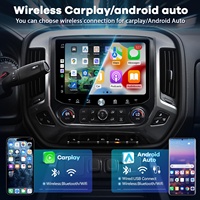 Lecteur DVD d'écran radio 2K 11,5 pouces, lecteur multimédia de voiture avec Carplay GPS DSP pour Chevy Silverado 2014-2018 / Sierra 2014-2018