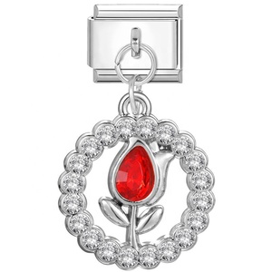 Italian Handmade <b>Red</b> Pendant DIY Bracelet Cross-Border Creative Fashion Charm Accessories - Product Image 1