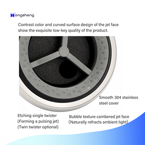 Tự nhiên phản ánh ánh sáng môi trường xung quanh 5 inch Bong Bóng kết cấu trang trí máy bay phản lực Mặt LED Tùy chọn PVC Ice tắm vườn sử dụng <span class=keywords><strong>spa</strong></span> máy bay phản lực vòi phun - Product Image 4