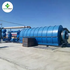HUAYIN 50 / 100/150/toneladas planta de pirólise de resíduos de plástico para óleo combustível sólido preço de fábrica