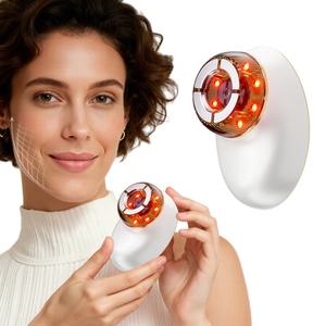 Appareil de massage facial et cervical 7 couleurs pour le soin des rides, outils de sculpture du visage, thérapie par ventouses sous vide, microcourant pour le raffermissement du visage - Product Image 2