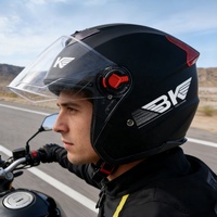 Nouveau produit, casque demi-face en ABS pour motos, respirant, toutes saisons, vente directe d'usine personnalisée