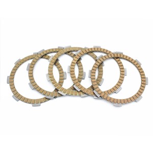 Juego de 5 Discos de Embrague Semimetálicos Nuevos de Fábrica para CG 150 04/15 y CG 160 16, Alto Rendimiento de Fricción - Product Image 1