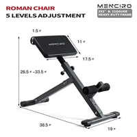 Banc AB réglable en acier de haute qualité, hyperextension, exercice abdominal, chaise romaine pour la maison et la salle de sport, machines pour le dos