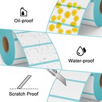 Papel Térmico para Etiquetas de Código de Barras, Resistente al Agua y al Aceite, 50x25mm (2x1 pulgadas), de Alta Calidad, Venta al Por Mayor de Fábrica