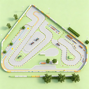 Nuevo Proyecto Comercial de Pista de Diversión Integrada Profesional: Pista de Go Karts, Pista Inflable de Zorb y Pista de Autos de Choque - Product Image 1