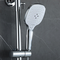 Ensemble de pommeau de douche mural de luxe très vendu pommeau de douche à main à température constante avec un robinet à une poignée